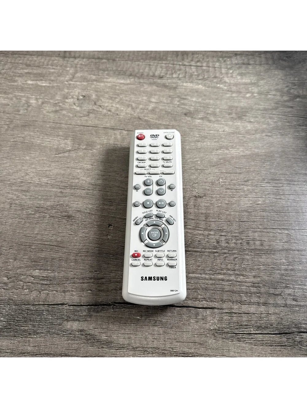 Original Samsung 00012H Remote Control DVDR120 DVDR120AX Tested Works